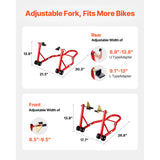 Soporte Elevador para Motocicleta SucceBuy 850 lb – Caballete Delantero y Trasero con Horquilla Doble y Soporte Basculante