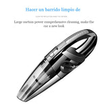 Aspiradora de mano inalámbrica, potente succión ciclónica, limpieza Interior de coche, portátil, recargable para pelo de mascotas en casa