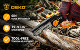 Mini Motosierra Inalámbrica DEKO 550W 6” – Sierra Portátil a Batería para Corte de Madera y Árboles