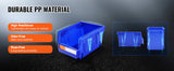 Contenedor de almacenamiento SucceBuy, contenedor organizador apilable de 24 Uds., estante escalonado independiente de 5x4x3 pulgadas para contenedor de apilamiento colgante de garaje