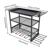 Estante Organizador para Herramientas Eléctricas – Soporte Metálico de Pared para Taller y Garaje
