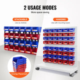 Contenedor de almacenamiento SucceBuy, contenedor organizador apilable de 24 Uds., estante escalonado independiente de 5x4x3 pulgadas para contenedor de apilamiento colgante de garaje