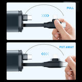 Cargador de Coche 5 en 1 con Bluetooth FM – Carga Rápida USB, Cable Retráctil, MP3 y Soporte U Disk