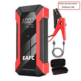 Arrancador de Batería Coche 1200A 12V EAFC | Power Bank 20000mAh con Carga Inalámbrica, LED SOS y Martillo de Emergencia