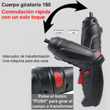 Juego de Destornillador Eléctrico Multifunción 47 Piezas – Inalámbrico con Batería de Litio