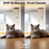 Cámara Inteligente BoyKeep 2K K30 – Vigilancia WiFi 5G/2.4GHz, 360° y Audio Bidireccional