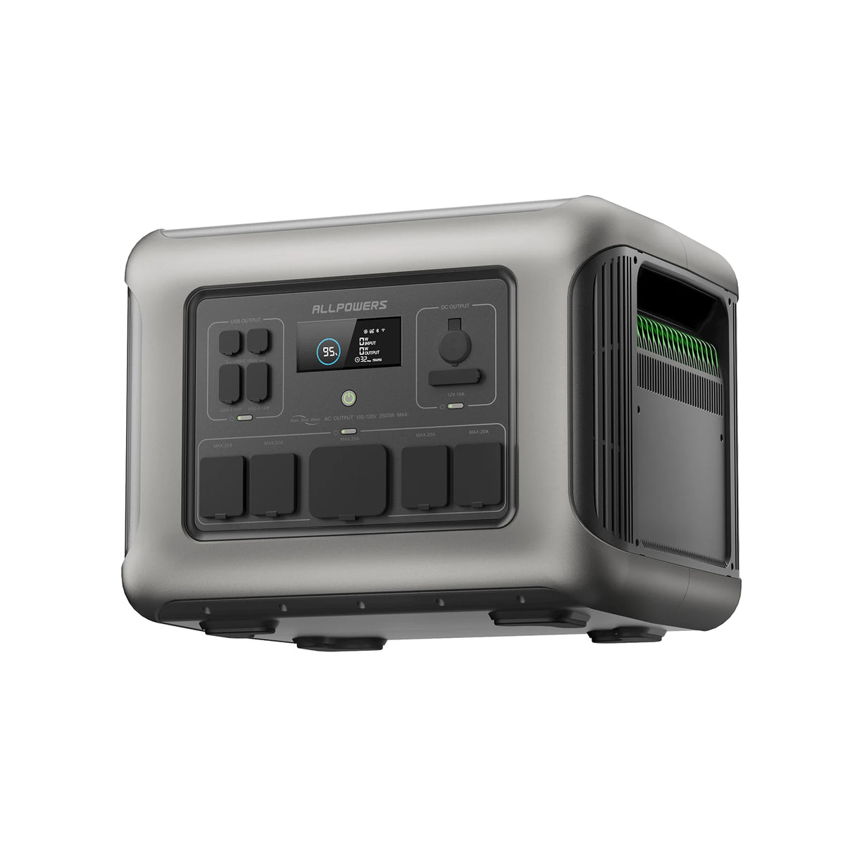 Estación de energía portátil ALLPOWERS R600 299Wh LiFePO4 con 2 salidas AC 600W (1200W pico) generador portátil para camping, autocaravana y hogar