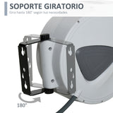 DURHAND Carrete de Manguera de Aire Comprimido Automático Conector de 1/4'' BSP con Soporte para Pared Giratorio 180° Diámetro