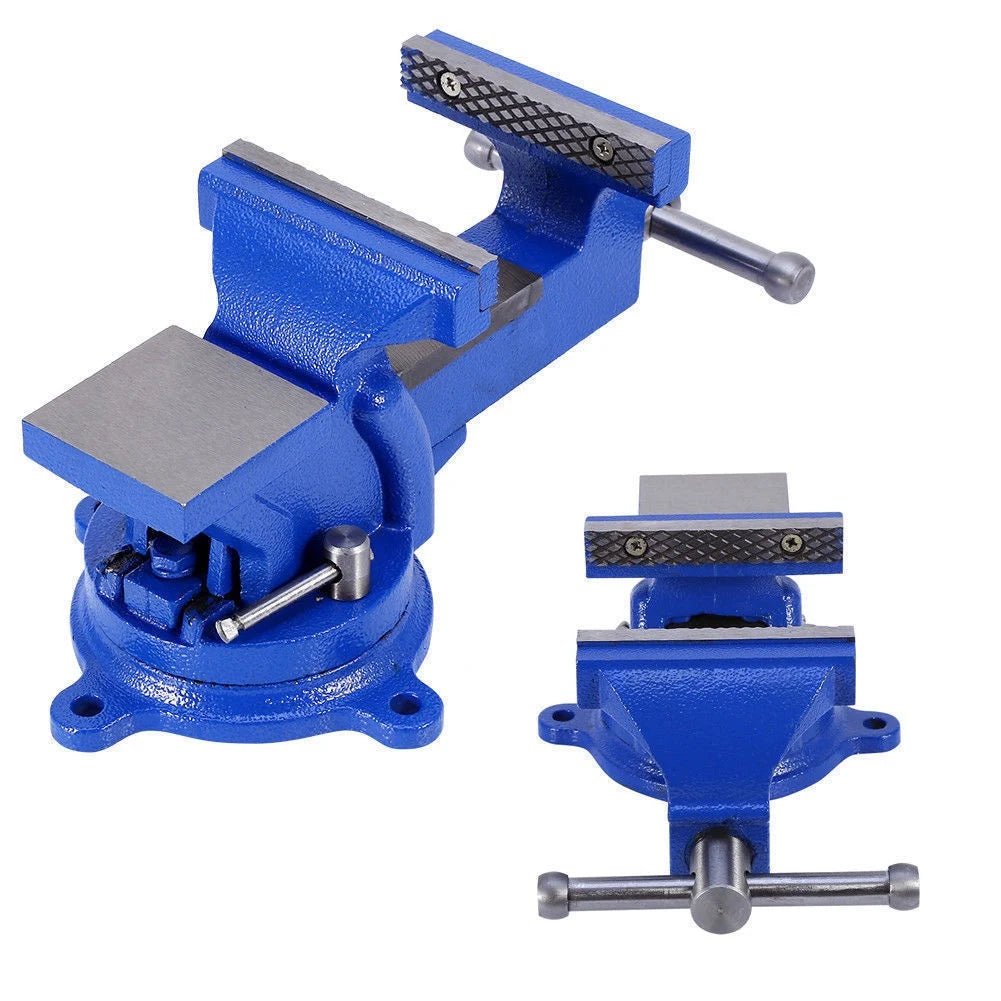 Tornillo de Banco 150 mm Giratorio 360º – Mordaza de Trabajo Resistente para Taller