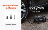 Gato de tijera eléctrico 5T 12V SucceBuy con llave de impacto, compresor de aire y luz LED, kit completo para coche SUV y camión